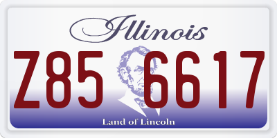 IL license plate Z856617