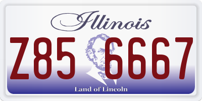 IL license plate Z856667