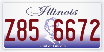 IL license plate Z856672