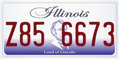 IL license plate Z856673