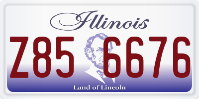 IL license plate Z856676