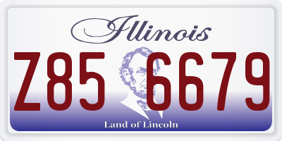 IL license plate Z856679