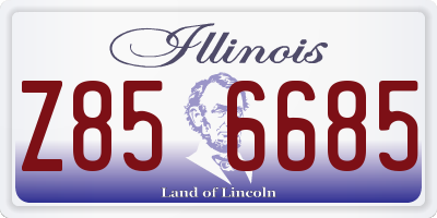 IL license plate Z856685