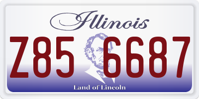 IL license plate Z856687