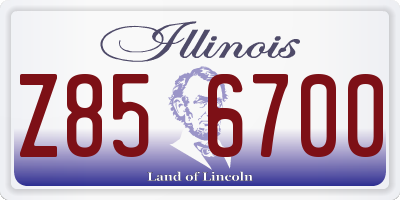 IL license plate Z856700