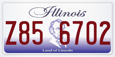 IL license plate Z856702