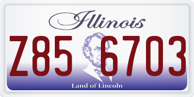 IL license plate Z856703