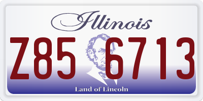 IL license plate Z856713