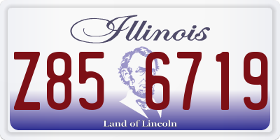 IL license plate Z856719