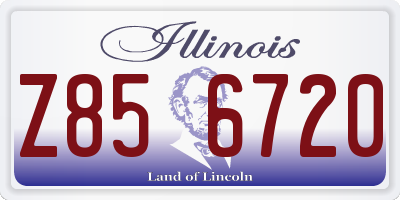 IL license plate Z856720