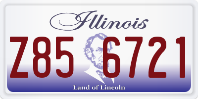IL license plate Z856721
