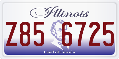 IL license plate Z856725