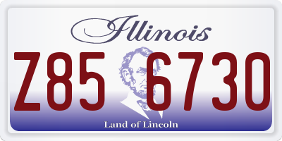 IL license plate Z856730