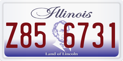 IL license plate Z856731