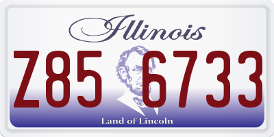 IL license plate Z856733