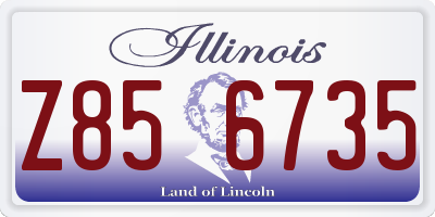 IL license plate Z856735