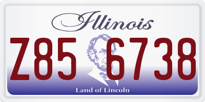 IL license plate Z856738