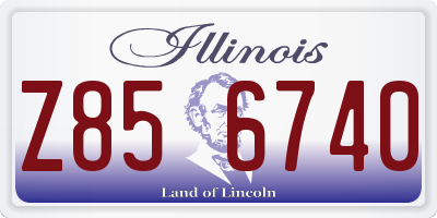 IL license plate Z856740