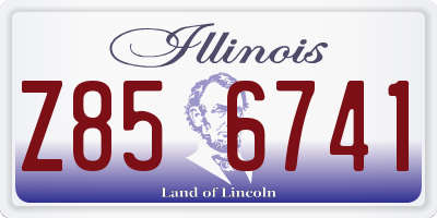 IL license plate Z856741