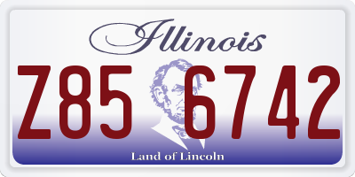 IL license plate Z856742