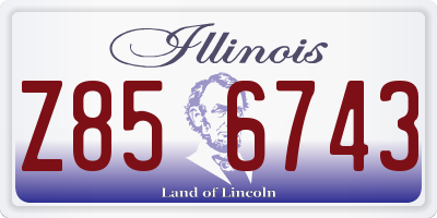 IL license plate Z856743
