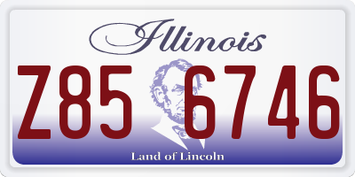 IL license plate Z856746