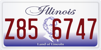 IL license plate Z856747