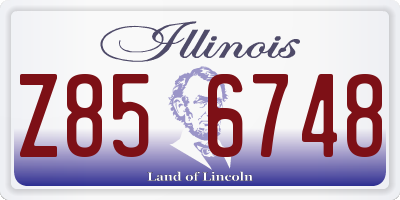 IL license plate Z856748