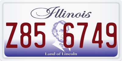 IL license plate Z856749