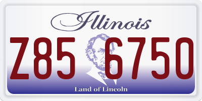 IL license plate Z856750