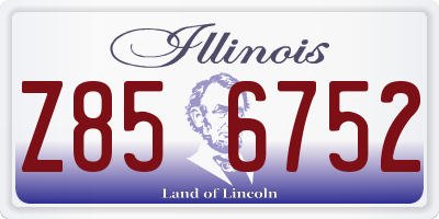 IL license plate Z856752