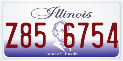 IL license plate Z856754