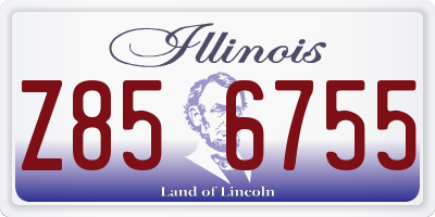IL license plate Z856755