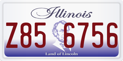 IL license plate Z856756