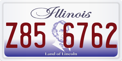 IL license plate Z856762