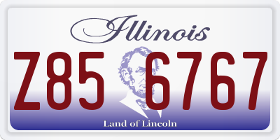 IL license plate Z856767