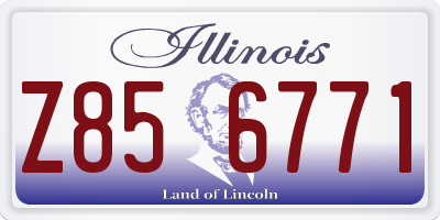 IL license plate Z856771