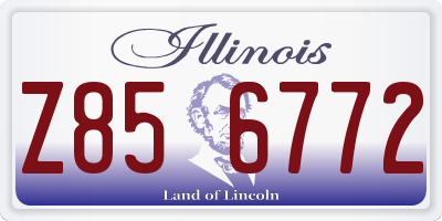 IL license plate Z856772