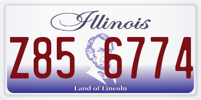 IL license plate Z856774