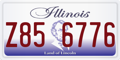 IL license plate Z856776