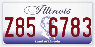 IL license plate Z856783