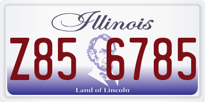 IL license plate Z856785