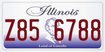 IL license plate Z856788