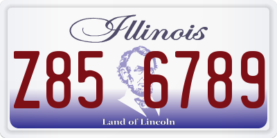 IL license plate Z856789