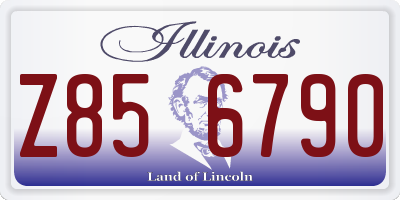 IL license plate Z856790
