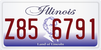 IL license plate Z856791