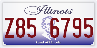 IL license plate Z856795