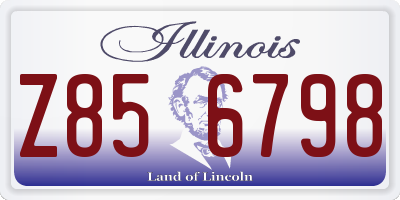 IL license plate Z856798