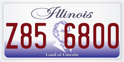 IL license plate Z856800