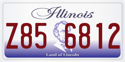 IL license plate Z856812